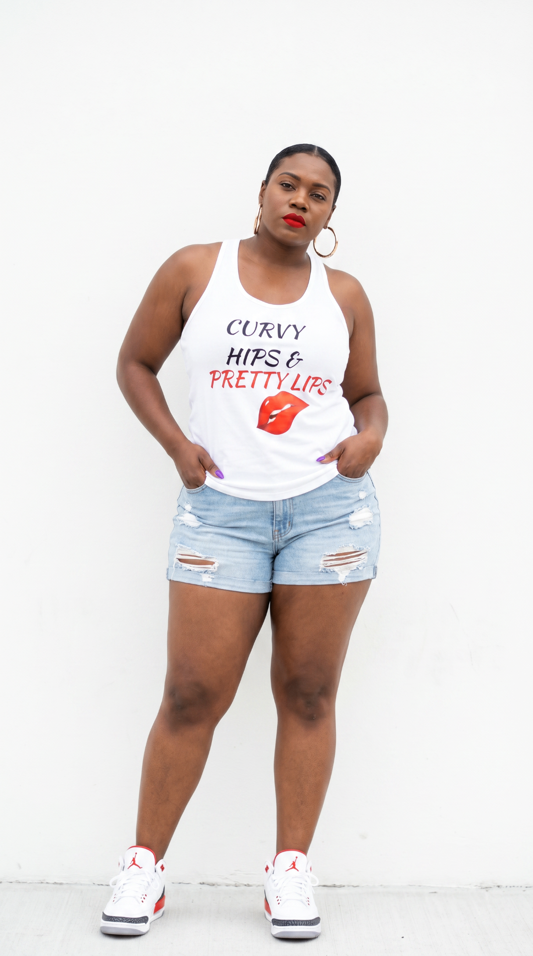 Curvy Hips & Pretty Lips — Tank