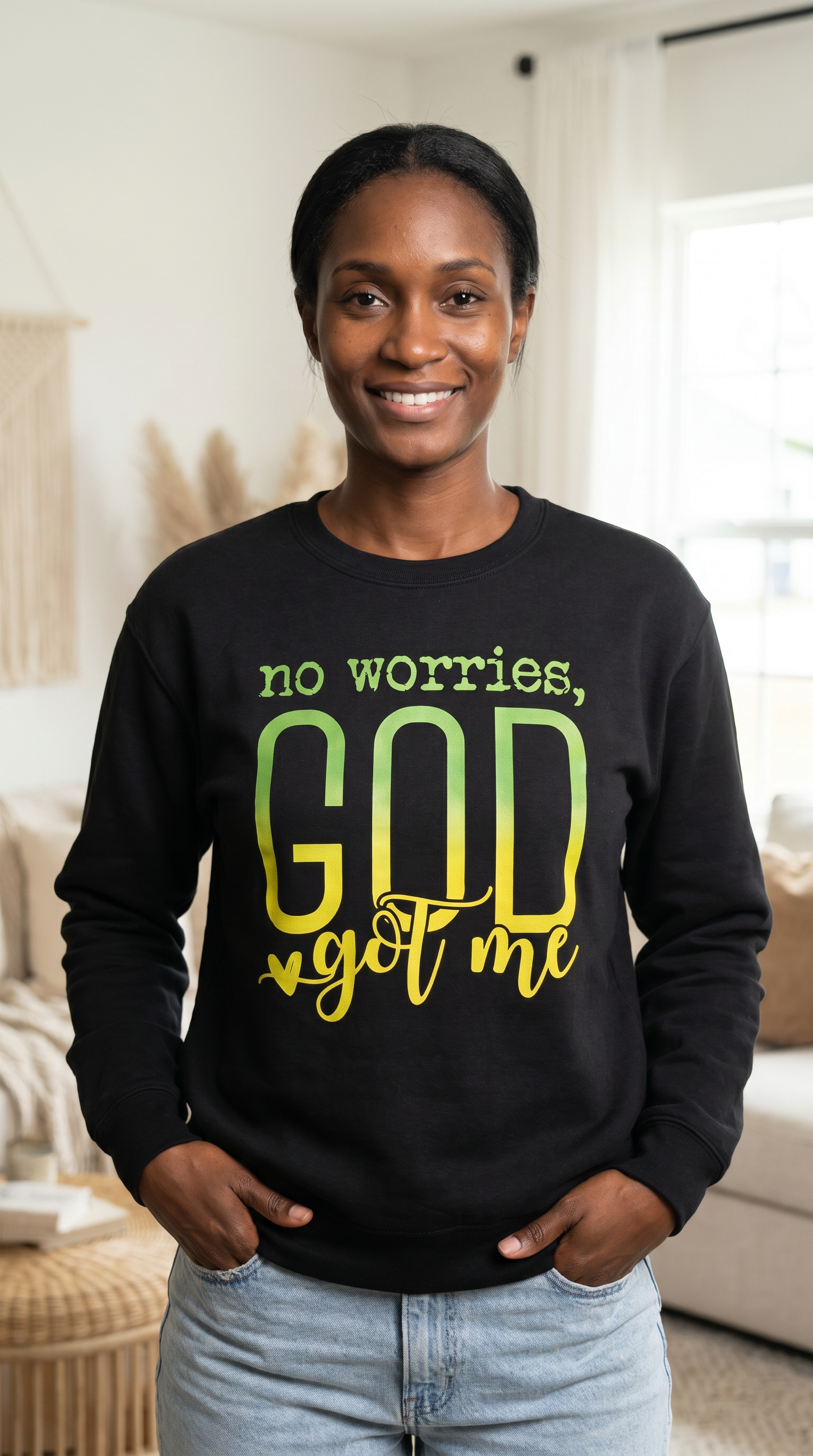 No Worries, God Got Me — Sweatshirt